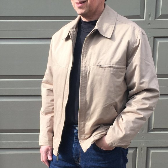 Tan London Fog men's jacket size M - Picture 5 of 9